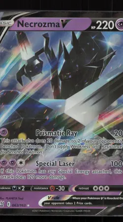 Necrozma V 063/163 Holo Rare V Battle Styles Pokemon Near Mint - Image 1