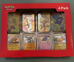 Pokemon TCG Scarlet & Violet 151 Mini Tin 4-Pack Sam’s Club New/Sealed - Image 1