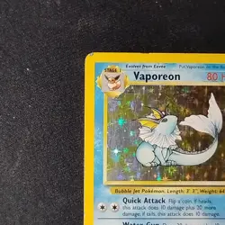 Pokemon TCG Vaporeon Jungle 12/64 Unlimited Holo Rare MP - Image 2