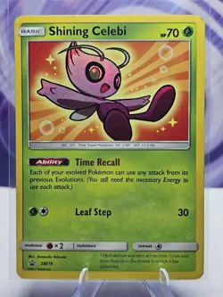 Pokemon Shining Celebi SM79 Black Star Promo NM - Image 1