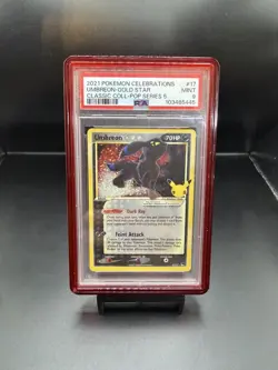 2021 POKEMON CELEBRATIONS CLASSIC COLLECTION #17 UMBREON-GOLD STAR PSA 9 - Image 1