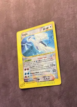 2003 Pokemon Aquapolis Crystal Lugia 149/147 Holo E-Reader with Swirl Near Mint - Image 4