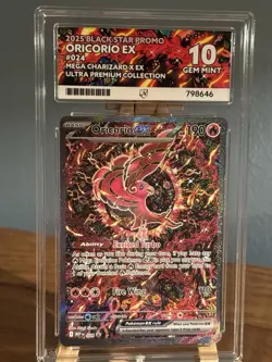 Oricorio Ex 024 2025 UPC Black Star Promo ACE 10 Pokemon Card Perfect Subgrades - Image 1