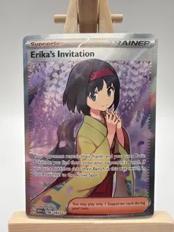 Erika's Invitation 196/165 - Scarlet Violet 151 Full Art Ultra Rare Pokemon NM - Image 1