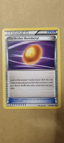 Old Amber Aerodactyl - Pokemon TCG - LP - Uncommon - Dark Explorer - Free UK P&P - Image 1