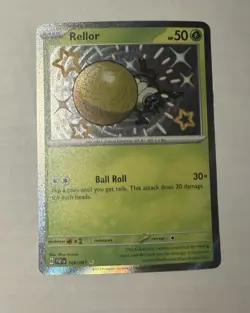 Pokemon Paldean Fates - Rellor Shiny Rare NM 108/091 - Image 1