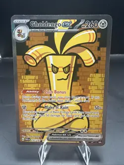 Pokemon TCG Gholdengo EX 252/182 Sv04: Paradox Rift Special Illustration Rare - Image 1