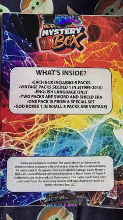 MYSTERY POKEMON 1 ELITE TRAINER BOX/HIGH CEILING+5 PACK BOX! - Image 2