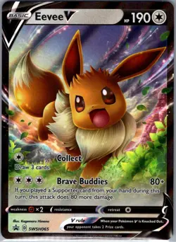 Eevee V SWSH065 SWSH: Sword & Shield Promo Cards - Pokemon Card - NM - Image 1