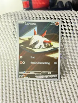 Larvesta 196/191 Full Art Holo Pokemon SV08: Surging Sparks English Near Mint - Image 3