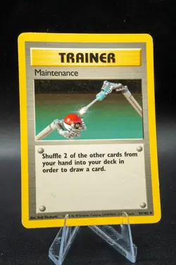 Maintenance Uncommon Normal Base Set 2 112/130 LP Pokemon TCG Light Play LP + - Image 1