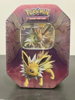 💸 Pokemon TCG Elemental Power Tin Jolteon GX 4 Packs Sun & Moon 2019 SEALED 💲 - Image 5