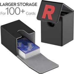 Card Deck Box for PTCG Cards [Team R] MTG Trading Card Holder with 2 Dividers pe - Image 3