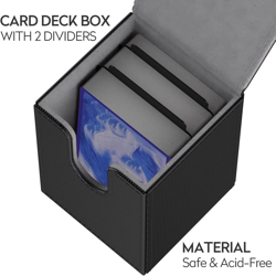 Card Deck Box for PTCG Cards [Team R] MTG Trading Card Holder with 2 Dividers pe - Image 5