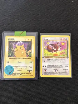 Pokemon Pikachu (Red Cheeks) 058/102 Base Set (Shadowless) *Near Mint* - Image 1