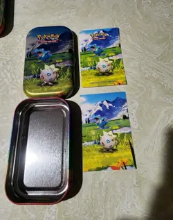 Ascended Heroes Mini Tin EMPTY with stickers Set of 5 (Connecting Arts) Pokemon - Image 3
