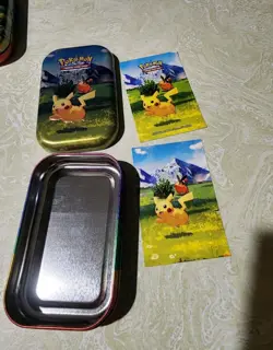 Ascended Heroes Mini Tin EMPTY with stickers Set of 5 (Connecting Arts) Pokemon - Image 4