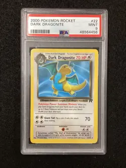 PSA 9 Pokemon TCG 2000 Pokemon Rocket #22 Dark Dragonite MINT - Image 1