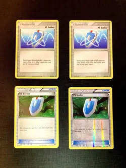 4 VS Seeker Regular & Reverse Holo Pokemon Bundle Phantom Forces Fire Red Green - Image 1
