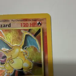 Pokemon TCG Charizard Base Set Holo Rare 4/102 Wizards 1999 120 HP DAMAGED READ - Image 4