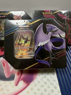 Pokemon Crown Zenith Tin Galarian Articuno Zapdos Moltres English Box *BUNDLE* - Image 2