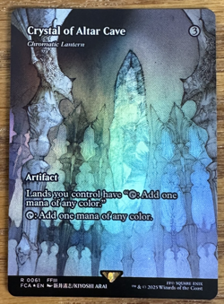 MTG Final Fantasy Through the Ages, Crystal of Altar Cave - Borderless Foil - Image 1