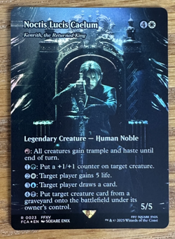MTG Final Fantasy Through the Ages, Noctis Lucis Caelum - Borderless Foil - Image 1