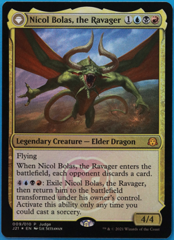 Nicol Bolas, the Ravager / the Arisen (Judge) FOIL Promo NM (499950) ABUGames - Image 1