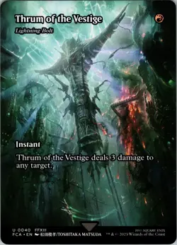 Thrum of the Vestige - Lightning Bolt (Showcase) - Normal - U - - Extended Art - - Image 1
