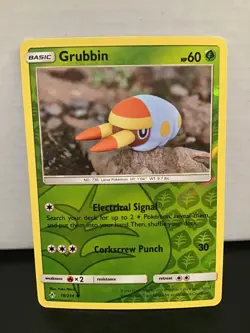 Grubbin 18/214 Reverse Holo Common Pokemon Unbroken Bonds - Image 1