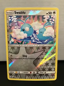 Swablu 57/70 Common Reverse Holo Pokemon Dragon Majesty - Image 1