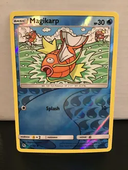 Magikarp 15/68 Reverse Holo Pokemon Hidden Fates Common - Image 1