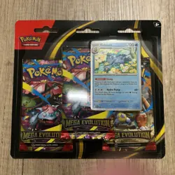 Pokemon TCG Mega Evolution 3-Pack Blister – Golduck – Factory Sealed - Image 1