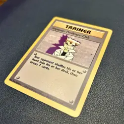 Pokemon TCG Trainer Imposter Professor Oak Base Set 73 Rare Vintage 1999 - Image 2