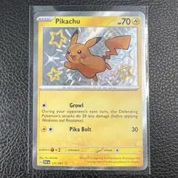 2024 Pokemon Pikachu Scarlet & Violet Paldean Fates Shiny Rare #131/091 (NM) - Image 1
