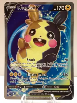 Pokemon Morpeko V 190/202 Base Set Sword & Shield FULL ART - Image 2