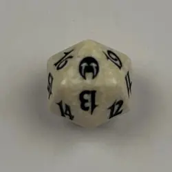 Magic the Gathering: Apocalypse Spindown D20 Die Life Counter Cream - Image 1