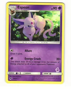 Espeon 89/214 Rare 2018 Lost Thunder Pokemon LP - Image 1