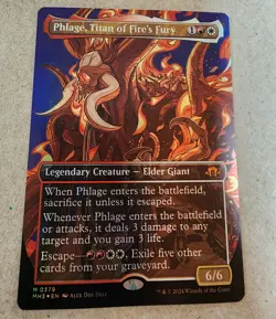 Phlage, Titan of Fire's Fury - #379 Foil (Borderless) Modern Horizons 3 - Mtg - Image 1
