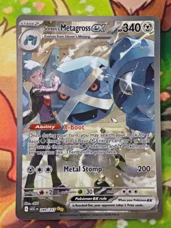 Pokemon Ascended Heroes Steven's Metagross Ex 289/217 - SIR - Image 1