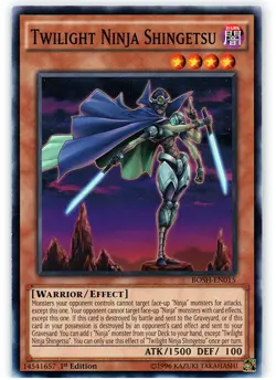 Twilight Ninja Shingetsu - BOSH-EN015 - Common - 1st Edition x1 - Lightly Played - Image 1