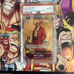 PSA 10 2024 One Piece Who’s Who 2023 CS Celebration Pack Gem MT - Image 1