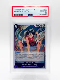 Monkey.D.Luffy OP03-070 Pillars of Strength Foil PSA 10 - Image 1