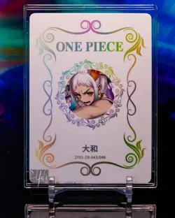 Yamato - One Piece ZR Flash Gold Foil Signed Card Anime Waifu - Image 2