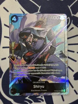 ONE PIECE SHIRYU PRB02-015 ALT ART BLACKBEARD PIRATES THE BEST PRB-02 - Image 1