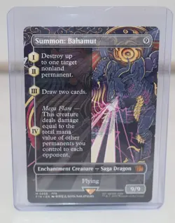 Summon: Bahamut - Borderless - Final Fantasy - NM-Mint - MTG- Non Foil - Image 1