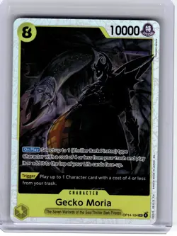 2026 One Piece TCG—Gecko Moria #OP14-104 The Azure Sea's Seven—Super Rare Foil - Image 1