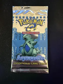 Pokemon Aquapolis Booster Pack - Empty - No Cards - WOTC - Tyranitar - Image 1