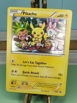 Pokemon TCG XY95 Pikachu Promo Card Black Star Rare Holo Trading Card TCG - Image 1
