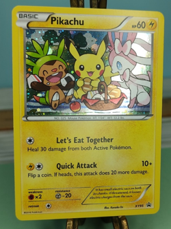 Pokemon TCG XY95 Pikachu Promo Card Black Star Rare Holo Trading Card TCG - Image 3